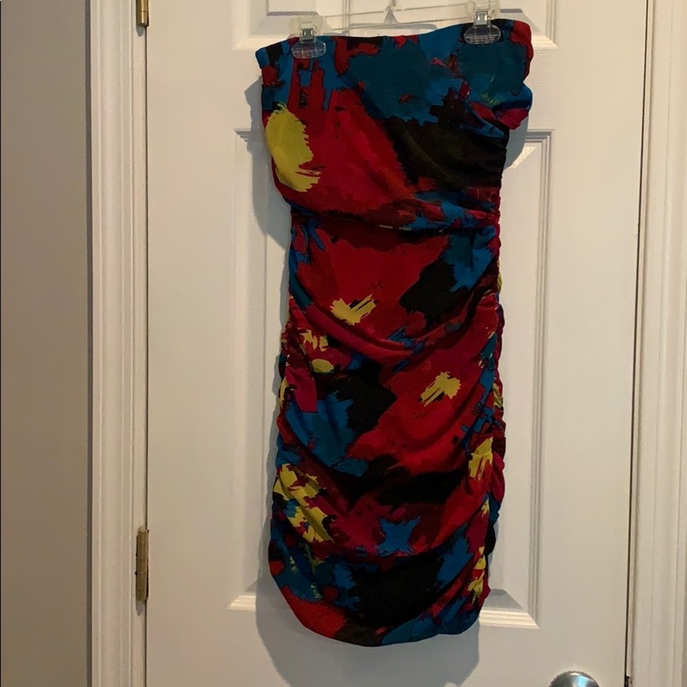 Strapless Charlotte Russe mini dress